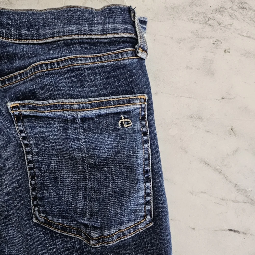 Rag & Bone 10 Inch Ankle Skinny‎ High Rise Blue Jeans 25 Preowned